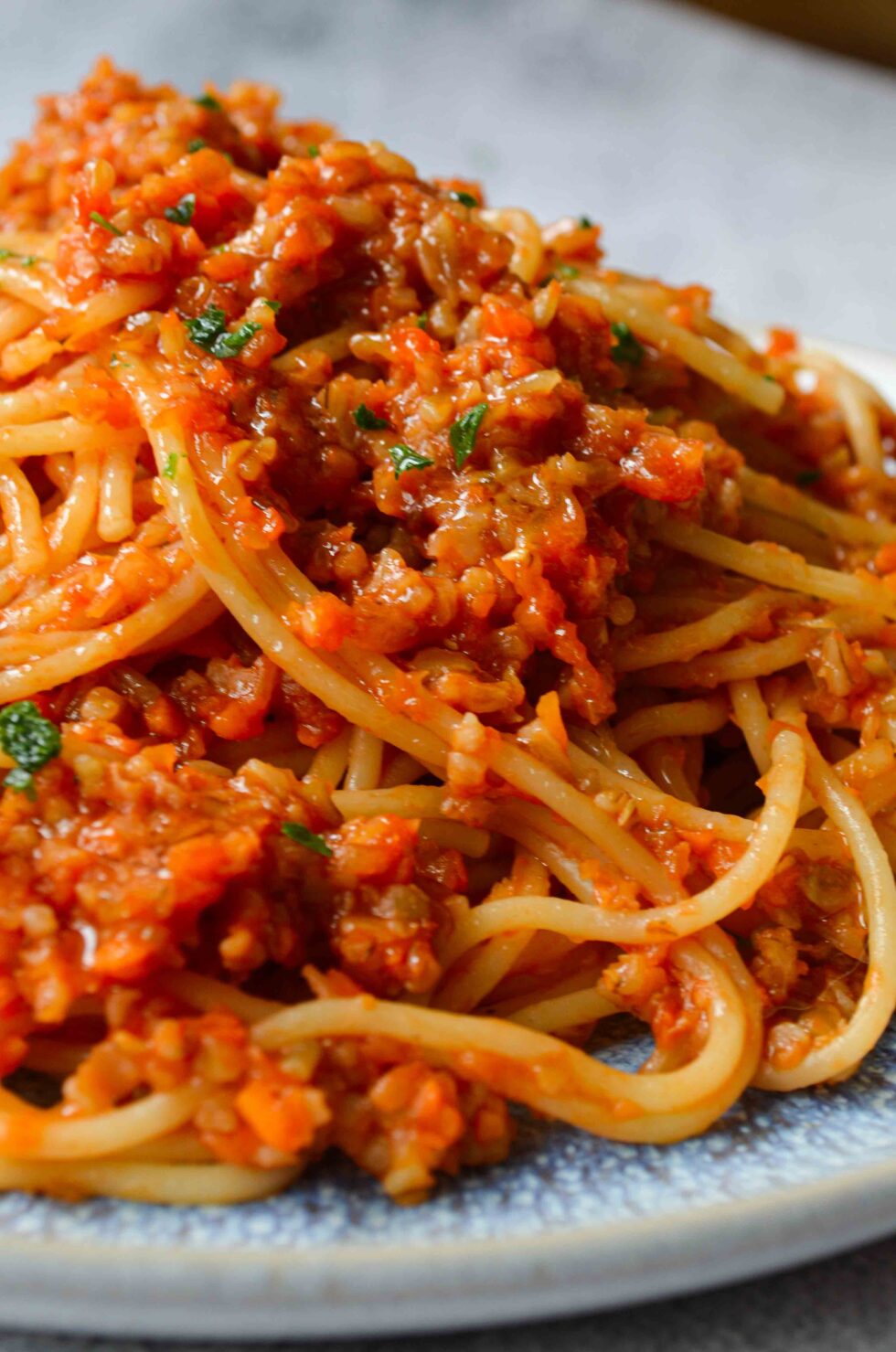 Grünkern Bolognese - schnell &amp; einfach - SchnelleHerdplatte